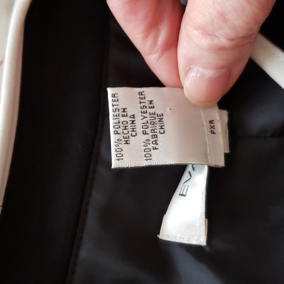 Evan Picone black and white Dress 14 EUC - Picture 4 of 8